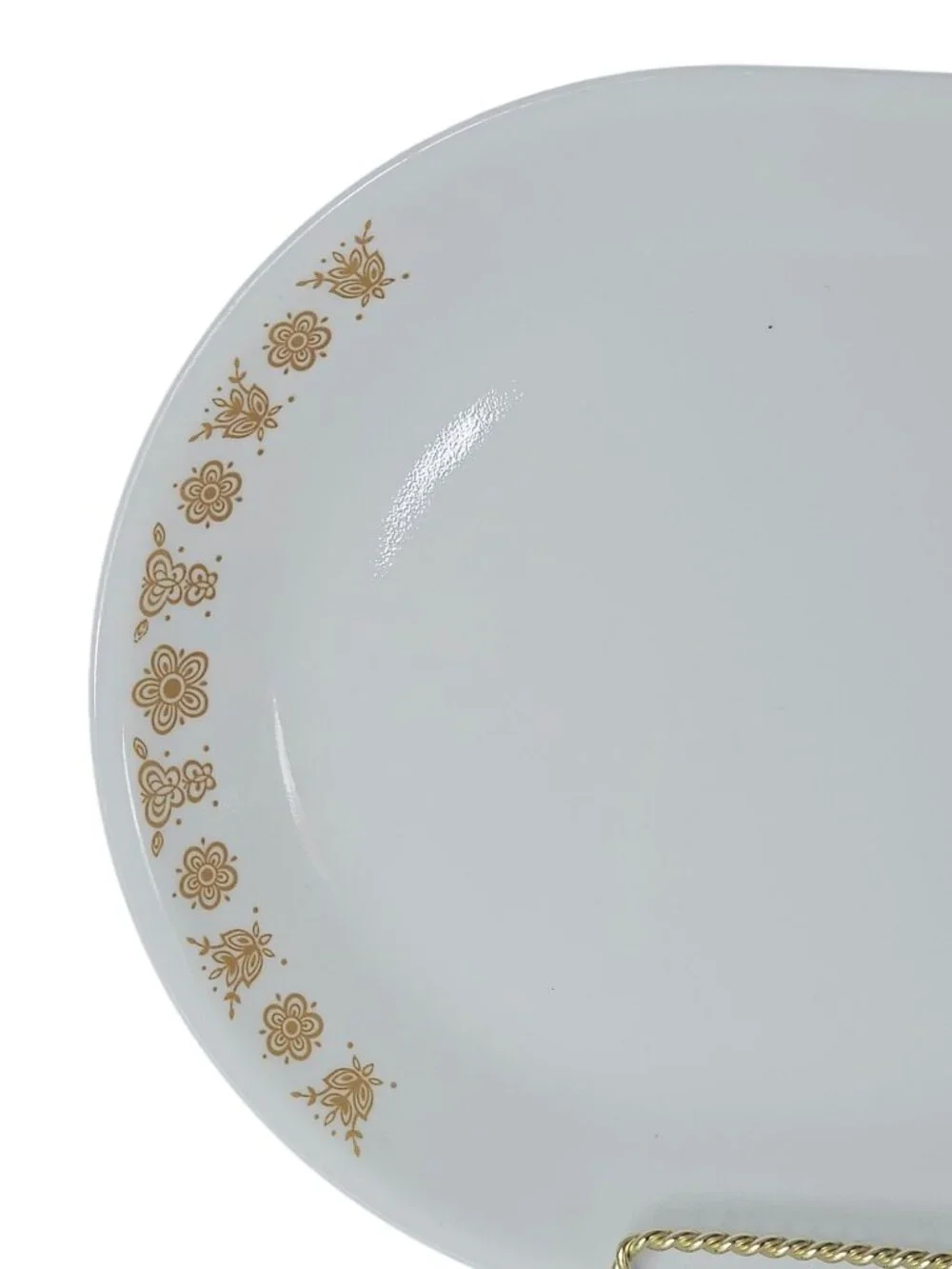 Corelle Butterfly Gold Serving Platter oval vintage Corning 12